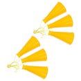 thumbnail image 1 of RUNROTOO 6Pcs Cheer Megaphone Handheld Clear Announcements for Birthday Party Fun, 1 of 7