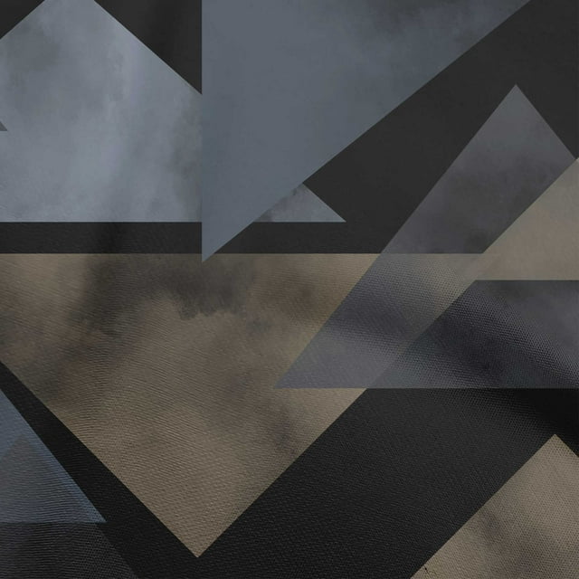 oneOone Rayon Dusty Blue Fabric Geometrical Fabric For Sewing Printed Craft Fabric By The Yard 56 Inch Wide