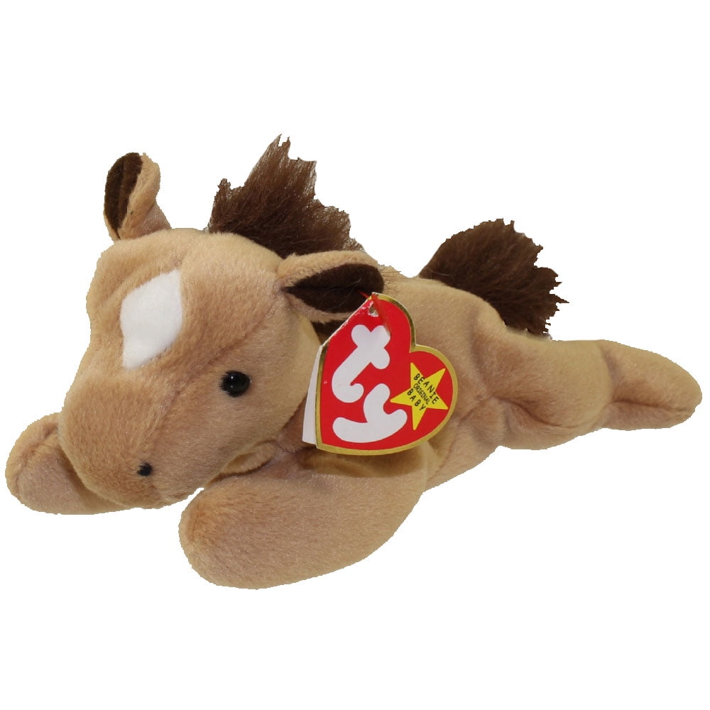 TY Beanie Baby DERBY the Horse (with star & furry mane) (8 inch