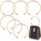 thumbnail image 1 of 6 asas de bolso de metal dorado de 13,5 cm (5,3 pulgadas), asas semicirculares con cuentas., 1 of 9