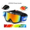 thumbnail image 5 of JUST GO Ski Goggles for Skiing Motorcycling and Winter Sports Dual-Layer Anti-Fog 100% UV Protection lens Snowboard Goggles fit Men, Women and Youth, Black Frame/ Red Revo Lens (VLT 10.5%), 5 of 9