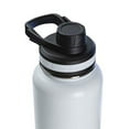 thumbnail image 3 of ThermoFlask 18 oz Insulated Stainless Steel Bottle with Chug and Straw Lids, White, 3 of 5