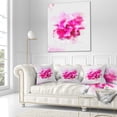 thumbnail image 3 of Designart Beautiful Red Flower with Color Splashes - Floral Throw Pillow - 16x16, 3 of 5