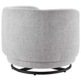 thumbnail image 4 of Modway Relish Upholstered Fabric Swivel Chair in Black Light Gray, 4 of 7