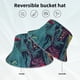 thumbnail image 2 of Balery Neon Zombie Skull Sombreros para el sol para hombre y mujer, sombrero de pescador con UPF 50+, 2 of 6