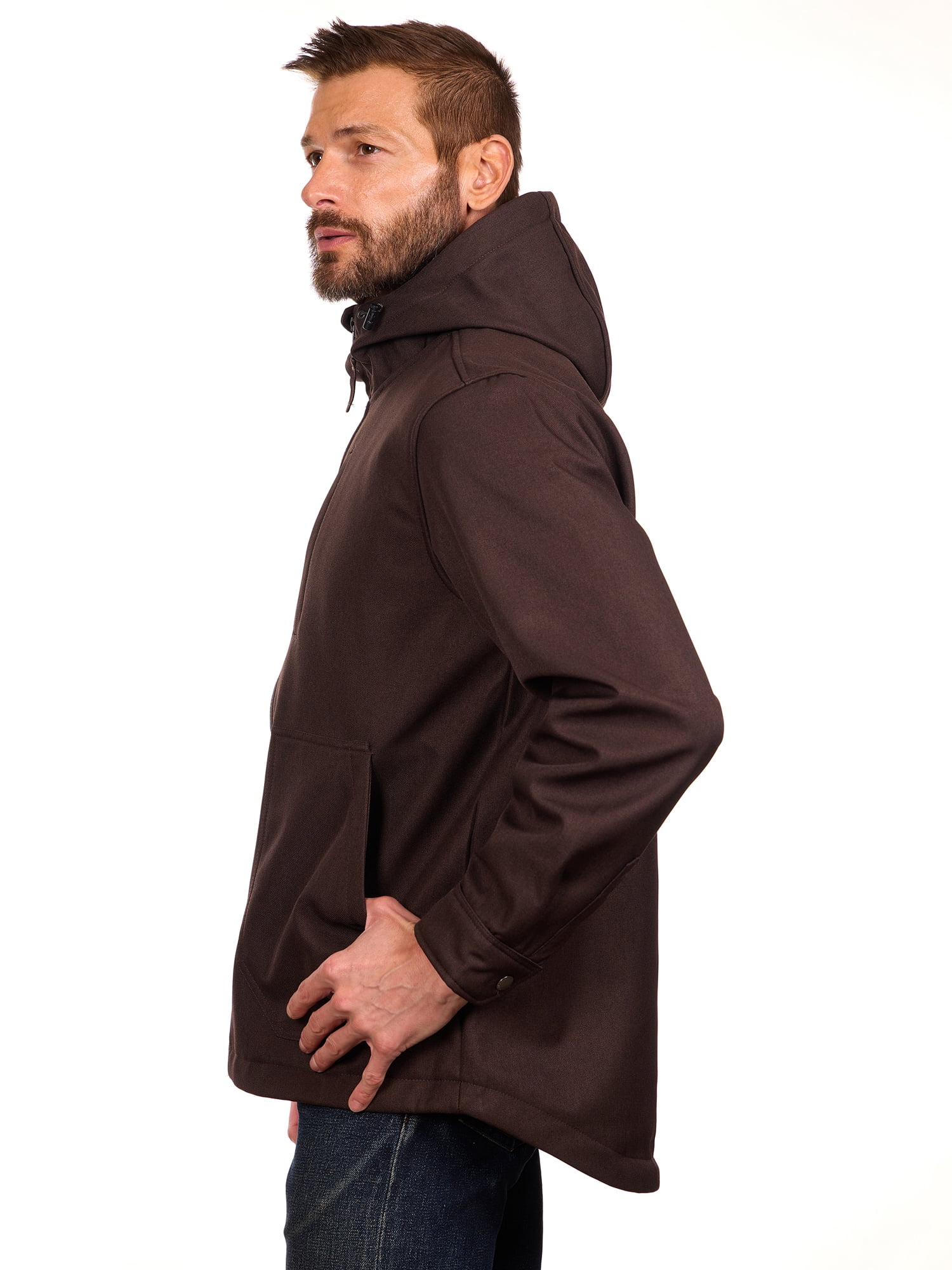 Bass Creek Outfitters Men's Twill Bonded Fleece Softshell Jacket, Sizes M-2XL
