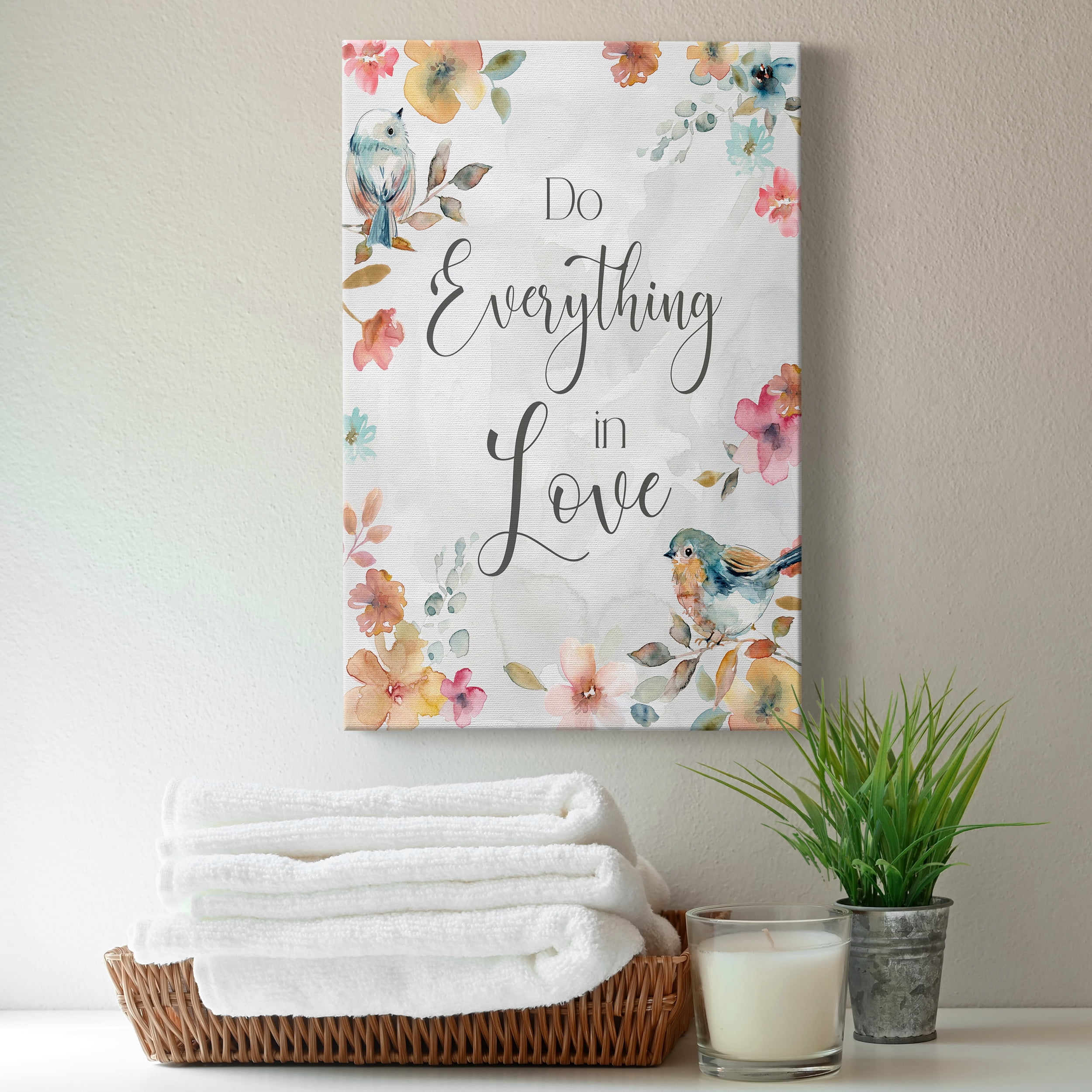 Spring Bird Love Premium Gallery Wrapped Canvas - Ready to Hang - 40 x 60
