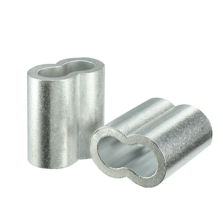 

12mm 1/2-inch Cable Wire Rope Aluminum Sleeves Clip Crimping Loop 4pcs