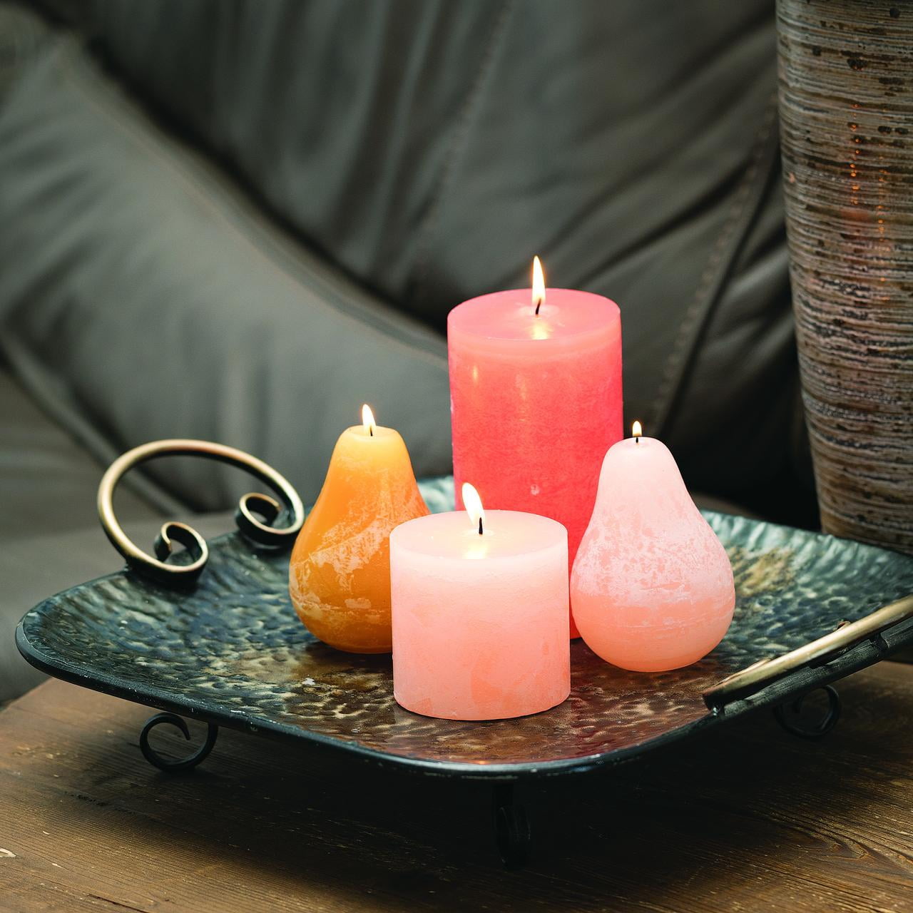 Vance Kitira 6" Coral Timber Pillar Candle