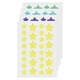 thumbnail image 3 of Corrector de espinillas y acné herramientas de belleza en forma de estrella lindo para la curación facial 112 Uds., 3 of 7