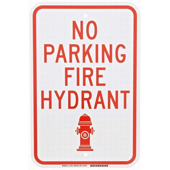 Wall Decor Warning Sign Decor 16x12 Tin Metal Signs No Parking Fire Hydrant Safety Sign Novelty Signs