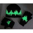 thumbnail image 2 of N'Ice Caps Big Kids Boys Hat Glove Set - Cable Knit and Sherpa Lined - Winter Black, 2 of 2
