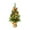 Warm light, variant on Yhmxh Mini Desktop Christmas Tree, 17in Mini Artificial Xmas Tree Tree with Pine Cones, Christmas Cherry, Color Balls, Christmas Decorations, Home Office Holiday Decor With Christmas Light Warm LED