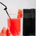 thumbnail image 6 of 100-Count BPA-Free ABS Plastic Straws – Heavy-Duty 10.2in Straws for Hot/Cold Drinks, Summer Parties & Restaurants (6mm Diameter, 8 Vibrant Colors, Bulk Pack) Black, 6 of 7