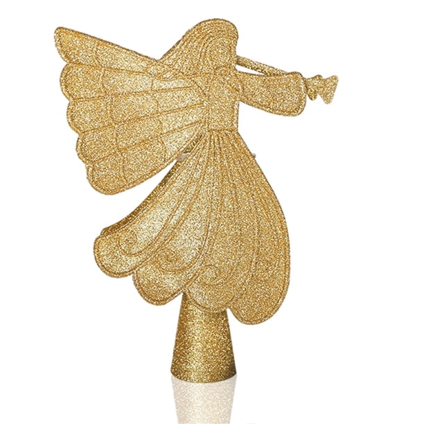 LED Navidad Iluminado Árbol Luz Interior Topper Rotación Lámpara Decoración Casa Rústica Accesorios Hogar Los EE. UU. Enchufe Oro Inevent HA010111-01B