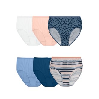Fruit of the Loom Women's Cotton Brief Underwear, 6-Pack