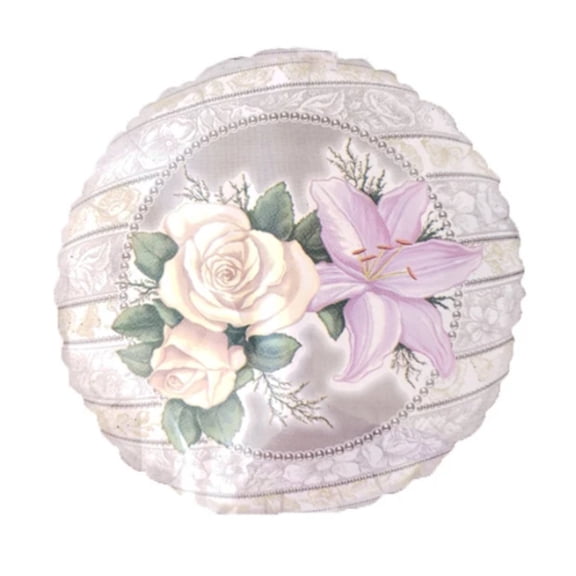 18" ROSE AND LILY Balloon • Party Supplies Decorations Foil Mylar Balloon