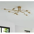 thumbnail image 5 of Aiwen 8 Lights Sputnik Semi Flush Mount Ceiling Lamp Metal Chandelier, 5 of 8