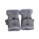 thumbnail image 3 of Guantes de invierno sin dedos para mujer, forro suave, cálidos, de medio dedo. Gris, 3 of 9