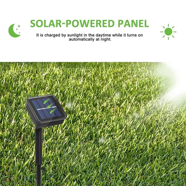 Cadena De Luces Solares Cadena de luces solares Lámpara de hadas de alambre de cobre resistente al agua (Multicolor 200LED) Likrtyny Para estrenar