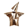 thumbnail image 4 of freneci Gold Star Costume Fancy Dress Christmas Costume for Role Play Party Festival Hat Split Kids M, 4 of 8