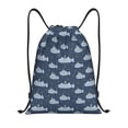 thumbnail image 1 of Xecao Submarine With Periscope Pattern Sports Drawstring Backpack - String Swim Gym Bag with Wet Proof Pocket for Women&Men-Medium, 1 of 6