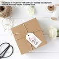 thumbnail image 3 of Koyal Wholesale Modern Pink Bow Baby Shower Tags for Favors Thank You for Celebrating with Us 20 Pack, 3 of 4