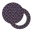 thumbnail image 3 of Round Bar Stool Seat Covers, golden anchor Anchor print Elastic Round Chair Cover Stool Seat Slipcover Bar Stool Cushions Round Pad for 12-14 inch, 3 of 7