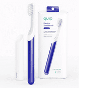 quip Plastic Electric Toothbrush Starter Kit 2 Minute Timer +Travel Case, Indigo