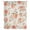 Beige, variant on Peach Sheer Curtains 72 Inches Long, Spring Floral Green Leaf Botanical Pink Fruit Black Light Filering Curtains, Breathable Simi Curtain Privacy Drapes for Living Room Bedroom Window Treatment