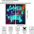 thumbnail image 4 of Video Game Curtains, Game Gamepad Red Blackout Window Drape Boys Bedroom Window Drapes Gamepad Art Printed Living Room Decor 42" W x 84" L x2【Blackout】, 4 of 6