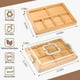 thumbnail image 5 of Tabla de charcutería CAWIU con tapa y asa, juego de queso de bambú, 5 of 6