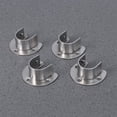 thumbnail image 3 of 6PCS Stainless Steel Coloset Pole Socket Heavy Duty U Shape Rod Bracket For Closet Curtain - 25MM, 3 of 9