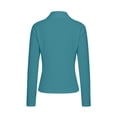thumbnail image 7 of Yeaiivve Women Slim Fit Workout Jackets Full Zip Long Sleeve Hiking Shirts Running Athletic Yoga Tops Lightweight SPF Zip Up Outdoor Jacket Green,XXXXXL, 7 of 7