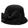 thumbnail image 2 of DOPI Stylish Hats Women Fashion Straw Bow Soft Hat Summer Beach Sun Hat Fisherman Cap, 2 of 3