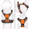 thumbnail image 2 of Arkham Dog Harness, No-Pull Pet Harness with 2 Leash Clips, Adjustable Soft Padded Dog Vest, Reflective No-Choke Pet Oxford Vest with Easy Control Handle for Large Dogs, Orange, M, 2 of 7