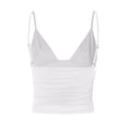 thumbnail image 6 of Wang6 Ribbed Cropped Camisole Tops for Women Sleeveless Deep V Neck Spaghetti Strap Cami Tops Tshirts Causal Slim Summer Tops Tees White L, 6 of 6