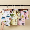 thumbnail image 4 of Baby Girl Clothes Toddler Summer Outfits Sleeveless Tie Strap Tank Top Elastic Waist Shorts Clothing Set Girls Summer Set 1-7 Years,5-6 Years, 4 of 4