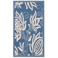 thumbnail image 2 of Safavieh Courtyard Crystal Floral Indoor/Outdoor Area Rug, Blue/Natural, 2' x 3'7", 2 of 10
