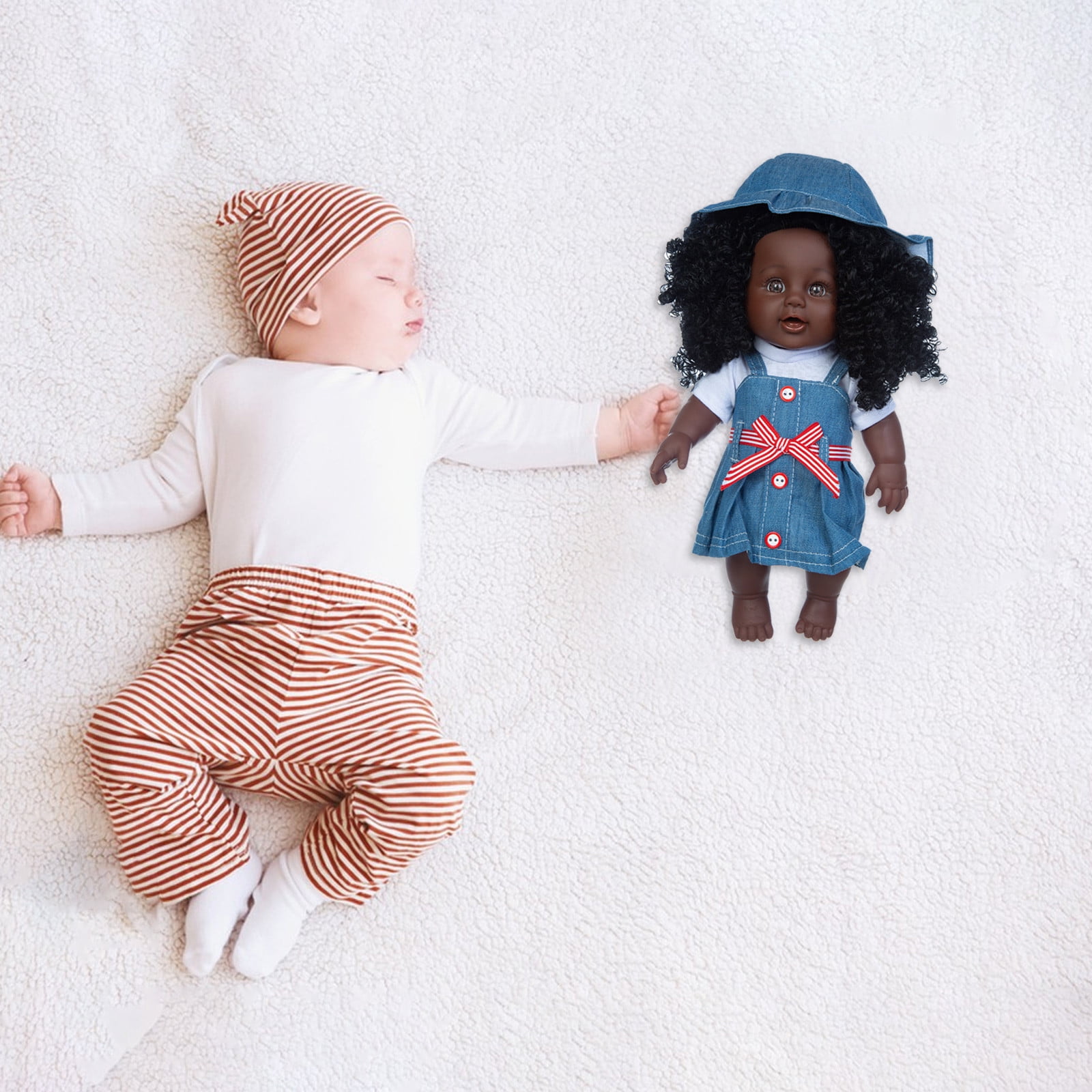 Jovati Gifts For 12 Year Old Girls Best Sellers Prime 12 Inch Black Baby Dolls With Clothes A frican Realistic Baby Washable Gift For Kids Girls Gifts