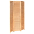 thumbnail image 3 of Oriental Furniture 6 ft. Tall Adjustable Shutter Room Divider Natural - 3 Panel, 3 of 6