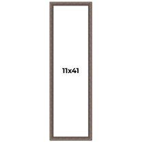 11x41 Frame Silver Real Wood Picture Frame Width 1.25 Inches | Interior Frame Depth 0.5 Inches |
