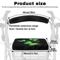thumbnail image 6 of HELLHERO Carbon Style 2 Pack Rollator Walker Seat and Backrest Covers with Removable Non-Slip Fit, Breathable Fabric Rollator Walker Seat Covers for Park Neighborhoods, 6 of 10