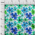 thumbnail image 2 of oneOone Silk Tabby Blue Fabric Floral Sewing Craft Projects Fabric Prints By Yard 42 Inch Wide, 2 of 4