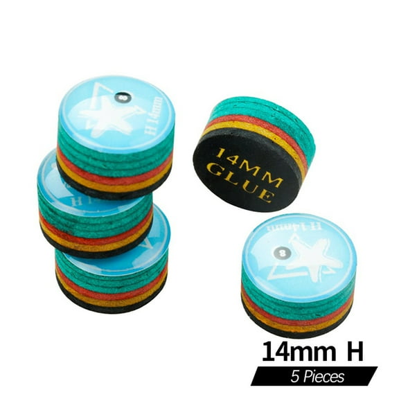 CRICAL Rainbow Tip Billiards Tips 5pcs/lot SX/SS/S/M/MH/H 11mm/14mm Pool Cue Tip Snooker Cue Tip Billiard Cue Head Billiard Accessory