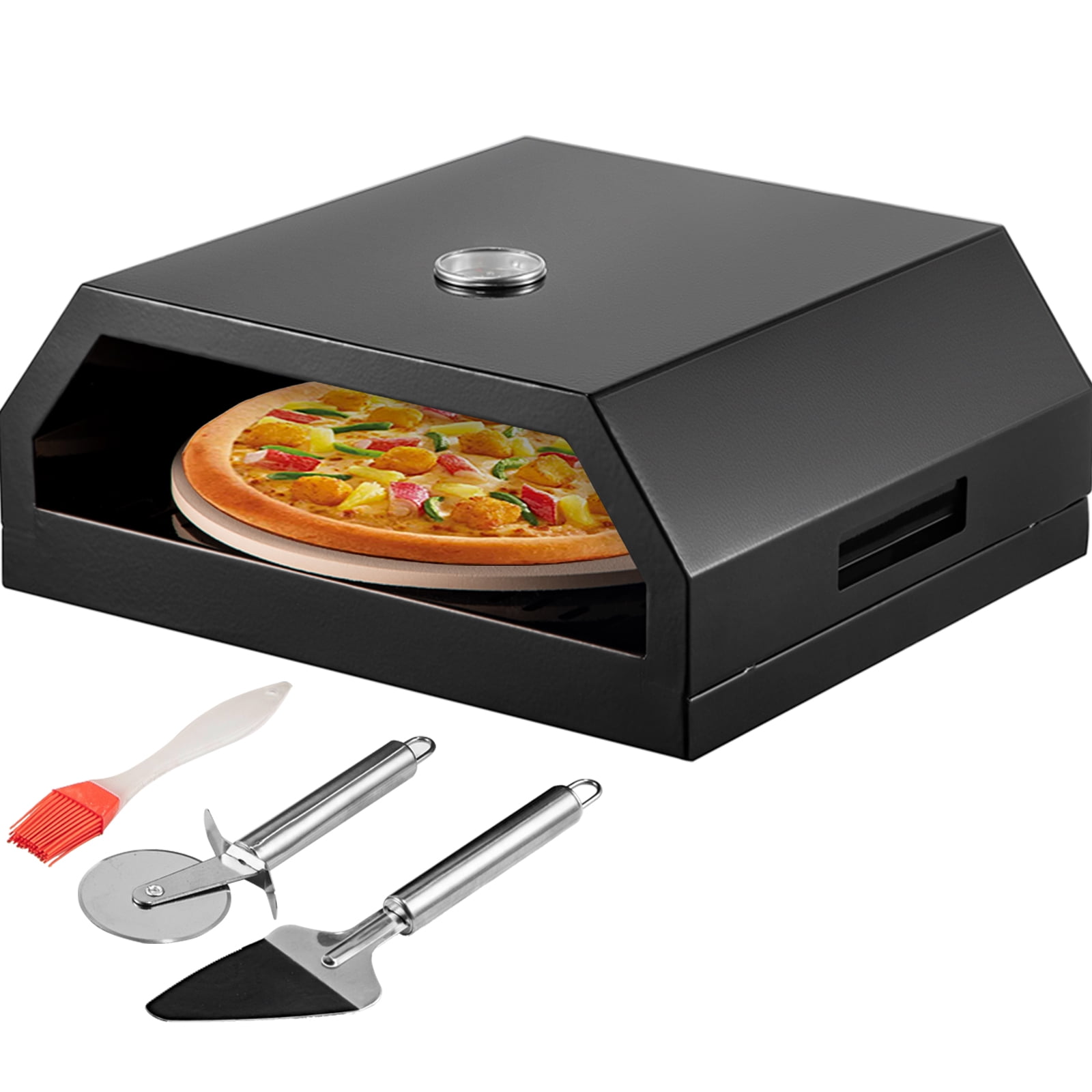 VEVOR Outdoor Pizza Oven, Stainless Steel Camp Pizza Oven with Set of