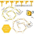thumbnail image 2 of 2 Pcs 2 Styles Bee Knitting Row Counter Chains Acrylic Number Stitch Markers Glass Beaded Crochet Stitch Marker Charms Crocheting Accessories for Weaving Sewing Quilting, 2 of 6