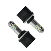 Genrics 2-Piece 899 880 LED Fog Light Bulbs100W 6000K Super Bright LED Bulb LED 880 Bulb Fit for Auto Motorcycle Cars Trucks SUV Fog DRL Lights