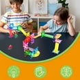 thumbnail image 4 of PicassoTiles Marble Run Magnetic Tiles for Kids – 40PCS STEM Construction Building Blocks Race Track Educational Toy Set, 4 of 8