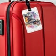 thumbnail image 5 of Neapolitan Mastiff Dog Watercolor Style Faux Leather Travel Luggage Tag, 5 of 7